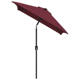 Berkfield Elegant Outdoor Parasol With Metal Pole 300X200 Cm Bordeaux Red - thumbnail 3