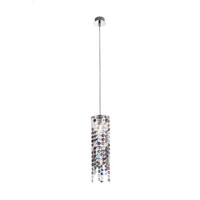 Luminosa Lighting Luminosa Prisma Designer Crystal Pendant Light Polished Chrome, 1X G9 - image 1