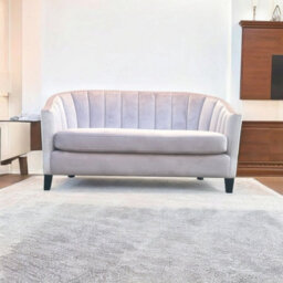 Minster 2 Seater Loveseat Indoor Sofa - Velvet - L74 X W147 X H80 Cm - Pink - thumbnail 2
