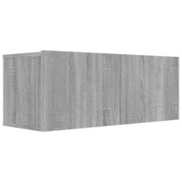 Berkfield Sturdy Tv Cabinet Grey Sonoma 80X30X30 Cm Engineered Wood - thumbnail 1