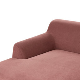 Beliani Corner Sofa 3 Seater Sosjo Fabric Burgundy Right Hand - thumbnail 7