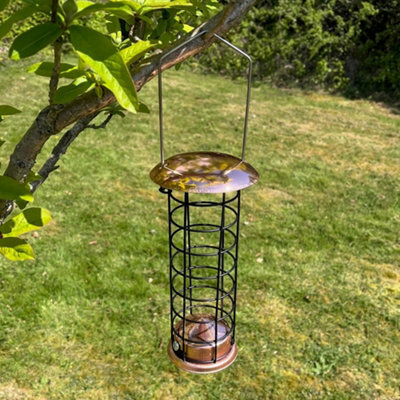 Selections Hanging Bird Feeder Suet Fat Ball Copper Style - image 1