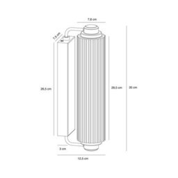 Nordlux Nimal Plastic Wall Light Bathroom Safe Brass,mains - thumbnail 7