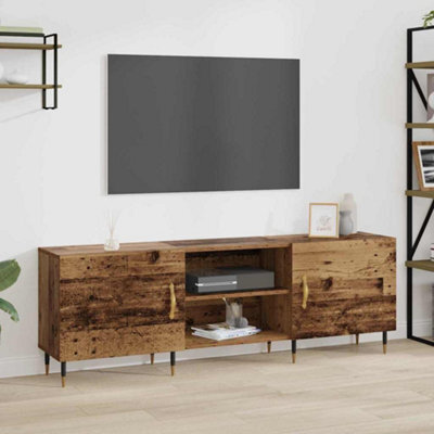 Berkfield Tv Cabinet Old Wood 150 X 30 X 50 Cm Engineered Wood - image 1