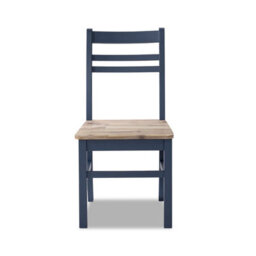 Statement Furniture Florence Country Style Wooden Chairs Set Of 4 - Navy Blue - thumbnail 5