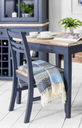 Statement Furniture Florence Country Style Wooden Chairs Set Of 4 - Navy Blue - thumbnail 3