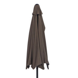 Outsunny 2.7M Metal Frame Garden Furniture Parasol Half Round Umbrella - thumbnail 8