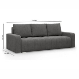 Abrielle Modern Sofa Bed With Guest Pull Out Storage Beige - thumbnail 6