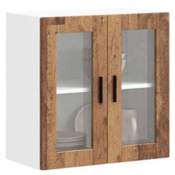 Berkfield Kitchen Wall Cabinet With Glass Door Porto Old Wood