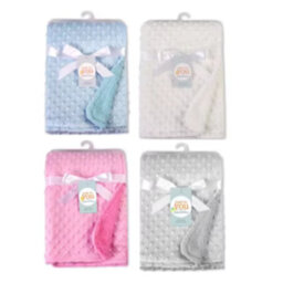 Woodside Home Living Fleece Baby Blanket - Grey - thumbnail 2
