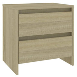 Walplus Bedside Cabinet Sonoma Oak 45X34.5X44.5 Cm Engineered Wood - thumbnail 2