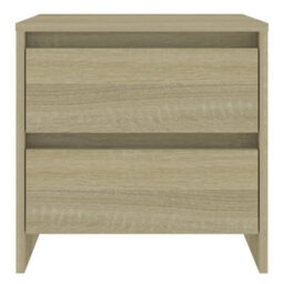 Walplus Bedside Cabinet Sonoma Oak 45X34.5X44.5 Cm Engineered Wood - thumbnail 3