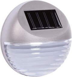 Solar Fence Light Outdoor Wall Lamp With 2 Bright White Leds Dusk Sensor Wireless Garden Light 11X11X5Cm - thumbnail 3
