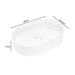 Heze Furniture Noca Wide Bathroom Cabinet 120Cm With Worktop Basins - Cashmere & White - thumbnail 5