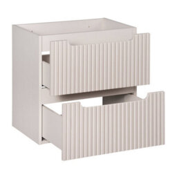 Heze Furniture Noca Wide Bathroom Cabinet 120Cm With Worktop Basins - Cashmere & White - thumbnail 3
