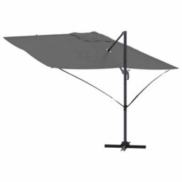 Berkfield Modern Cantilever Roma Parasol Anthracite 352X251X260 Cm Aluminium - thumbnail 8