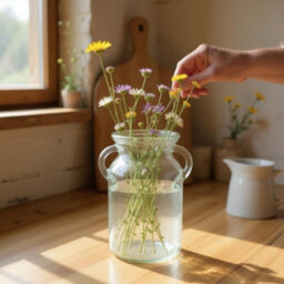 Clear Glass Milk Churn Decorative Vase - H19 X W12Cm - thumbnail 2