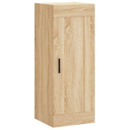 Berkfield Highboard Sonoma Oak 34.5X34X180 Cm Engineered Wood - thumbnail 8