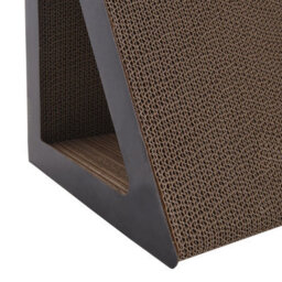 Living And Home Cat Cardboard Scratcher Kitten Scratching Board With Tunnel Hole And Toy Ball - thumbnail 5