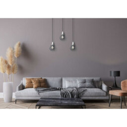 Luminosa Lighting Luminosa Selene Bar Pendant Ceiling Light Black, Silver 3X E27 - thumbnail 3