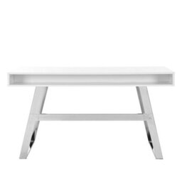 Furniture in Fashion Aspen High Gloss Laptop Desk With 3 Drawers In White - thumbnail 7