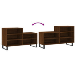 Berkfield Shoe Cabinet Brown Oak 102X36X60 Cm Engineered Wood - thumbnail 7