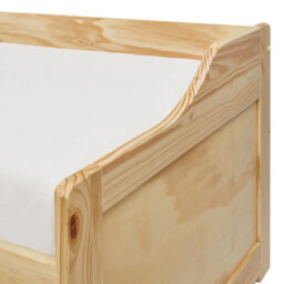 Beliani Daybed With Storage Pine Wood Royville 90 X 200 Cm (Eu Single) Light Brown - thumbnail 9