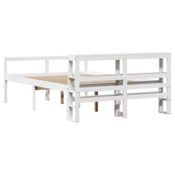 Berkfield Senior Bed With Headboard Without Mattress White 150X200 Cm King Size - thumbnail 6