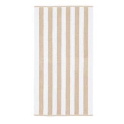 Bianca Fine Linens Reversible Stripe Cotton Jacquard Hand Towel Natural - thumbnail 5