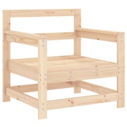 Berkfield Garden Chairs With Cushions 2 Pcs Solid Wood Pine - thumbnail 5