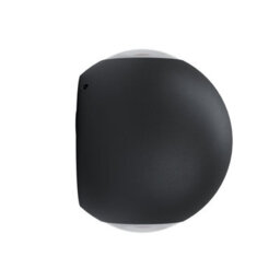 EGLO Abugo Black Round Led Wall Light Ip54 Outdoor Bathroom Light 480 Lumens - thumbnail 4
