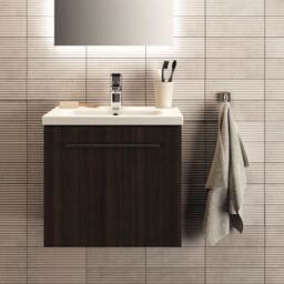 Ideal Standard I.life S Compact Coffee Oak Effect Wall-Mounted Bathroom Vanity Unit (H) 440mm (W) 500mm - thumbnail 8
