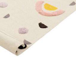 Wyld And Coco Rainbow Multicolor Kids Area Rug 80 X 150 Cm - Hand-Woven Cotton With Polyester Finish, Low-Pile, Anti-Slip - thumbnail 5