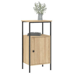 Berkfield Bedside Cabinet Sonoma Oak 41X31X80 Cm Engineered Wood - thumbnail 3