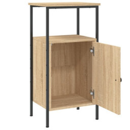Berkfield Bedside Cabinet Sonoma Oak 41X31X80 Cm Engineered Wood - thumbnail 6