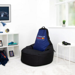 Character World Oracle Red Bull Racing Bean Chair Filled Indoors Outdoors Formula 1 Blue Beanbag - thumbnail 2