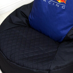 Character World Oracle Red Bull Racing Bean Chair Filled Indoors Outdoors Formula 1 Blue Beanbag - thumbnail 3