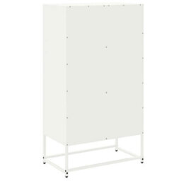 Berkfield Sideboard White 68.5X38.5X123.5 Cm Steel - thumbnail 8