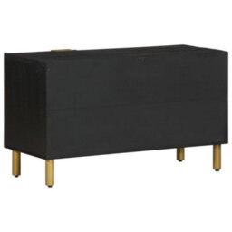 Berkfield Tv Cabinet Black 80X33X46 Cm Engineered Wood - thumbnail 5