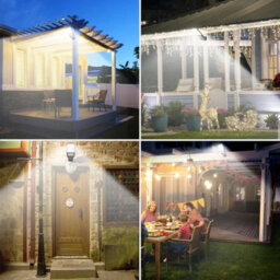 6000W Led Solar Pir Motion Sensor Wall Light Outdoor Garden Ip66 - thumbnail 6