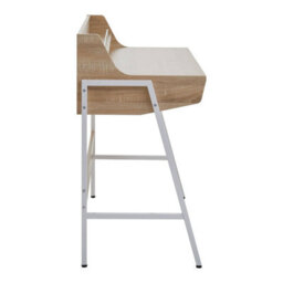 Orsina Natural Oak Veneer Desk,spacious Office Table With Metal Frame,computer Workstation,wooden Writing Desk - thumbnail 3