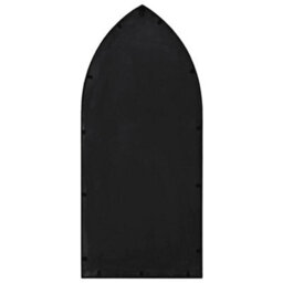 Berkfield Mirror Black 100X45 Cm Iron For Indoor Use - thumbnail 4