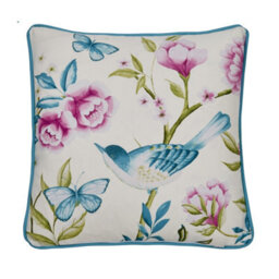 Dreams & Drapes Amelle Outdoor Water & Uv Resistant Blue Filled Cushion - thumbnail 2