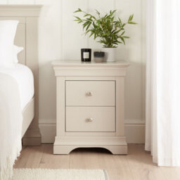 The Furniture Market Wilmslow Grey 2 Drawer Bedside - thumbnail 1