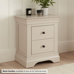 The Furniture Market Wilmslow Grey 2 Drawer Bedside - thumbnail 4