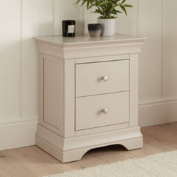 The Furniture Market Wilmslow Grey 2 Drawer Bedside - thumbnail 3
