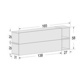 Decorotika Leuven Moduler Modern Tv Unit Wall Mount Customizable Layout High Gloss White - thumbnail 6