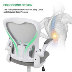 Mesh Office Chair Ergonomic Home Computer Desk Seat 30 Rocking Flipup Armrest - thumbnail 4