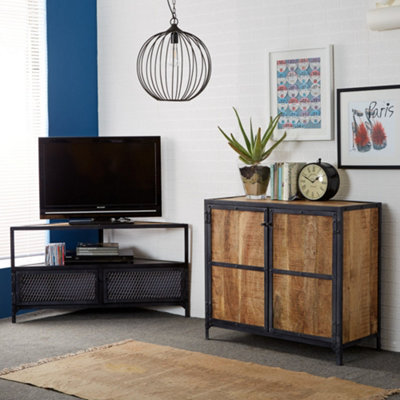 Worcester Epsom Modern Metal Corner Tv Unit - image 1