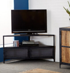Worcester Epsom Modern Metal Corner Tv Unit - thumbnail 2